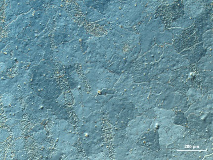 C-DIC image of pure aluminum