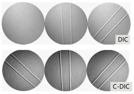 The difference between DIC and C-DIC imaging