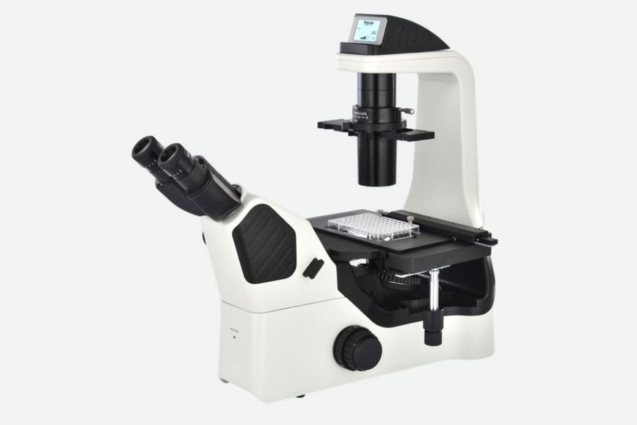inverted fluorescence microscope
